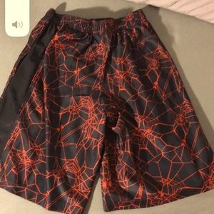 Black and Orange youth large shorts